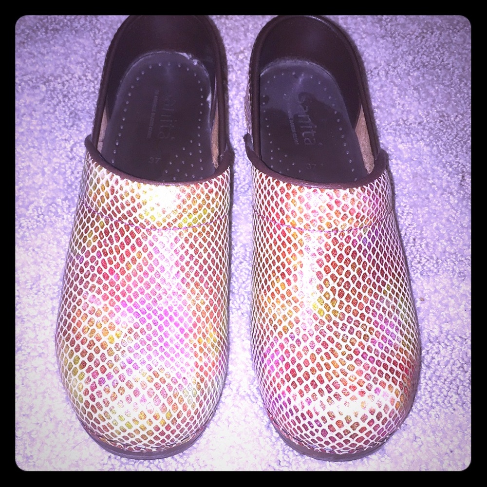 Sanita Multicolored Clogs - Size 37
